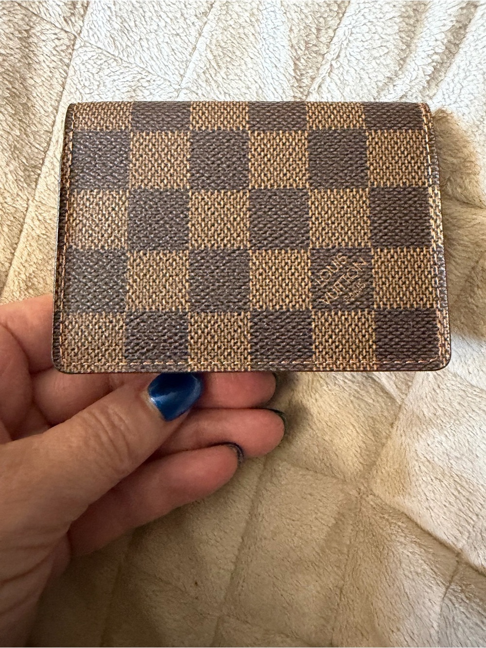 Louis Vuitton Brown Damier Canvas Card Holder